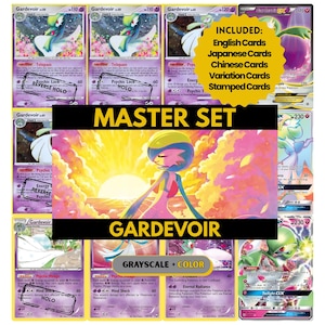 Gardevoir Master Set Binder Pages, Pokémon Placeholder Cards, Printable PDF & Digital Download