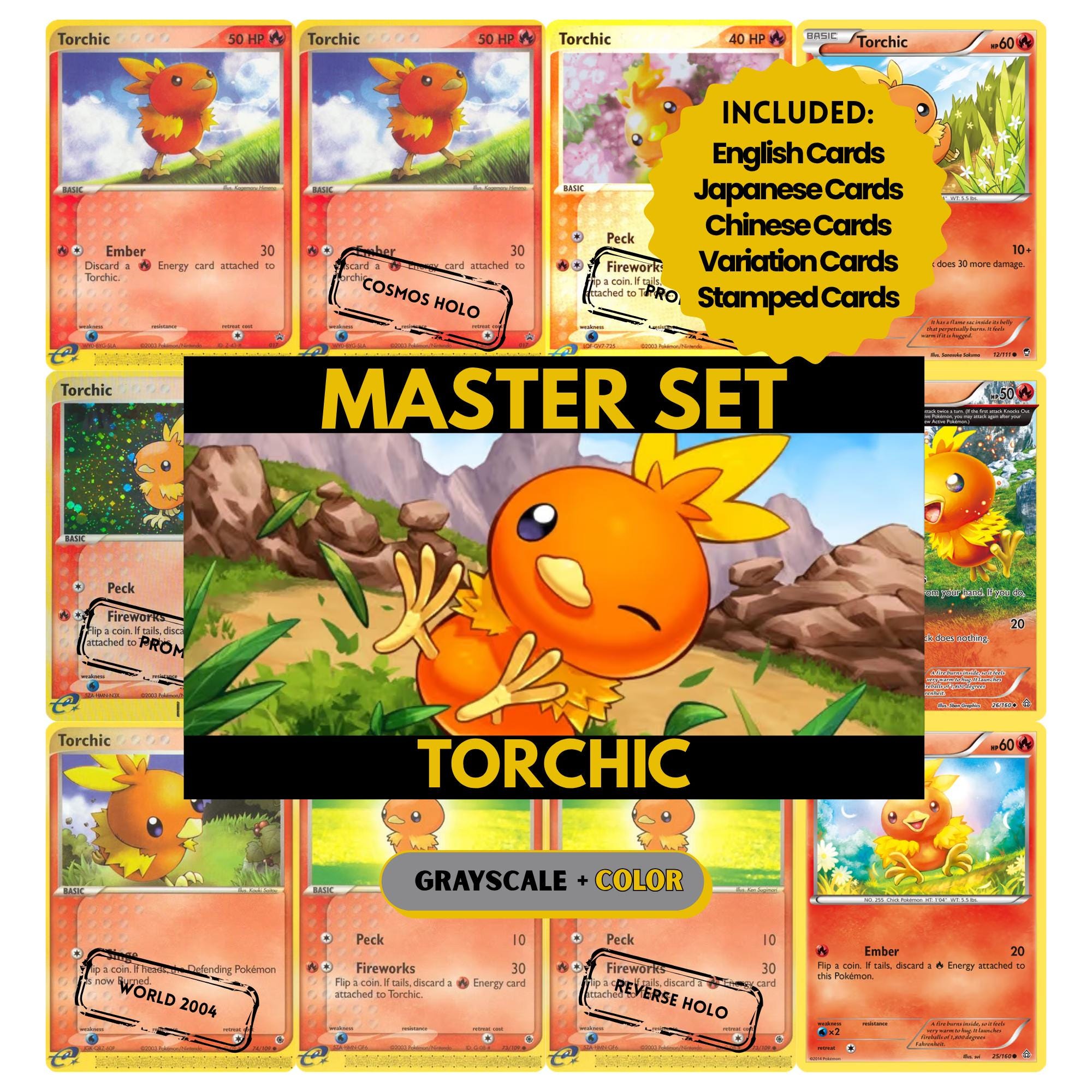 Torchic Binder - Etsy