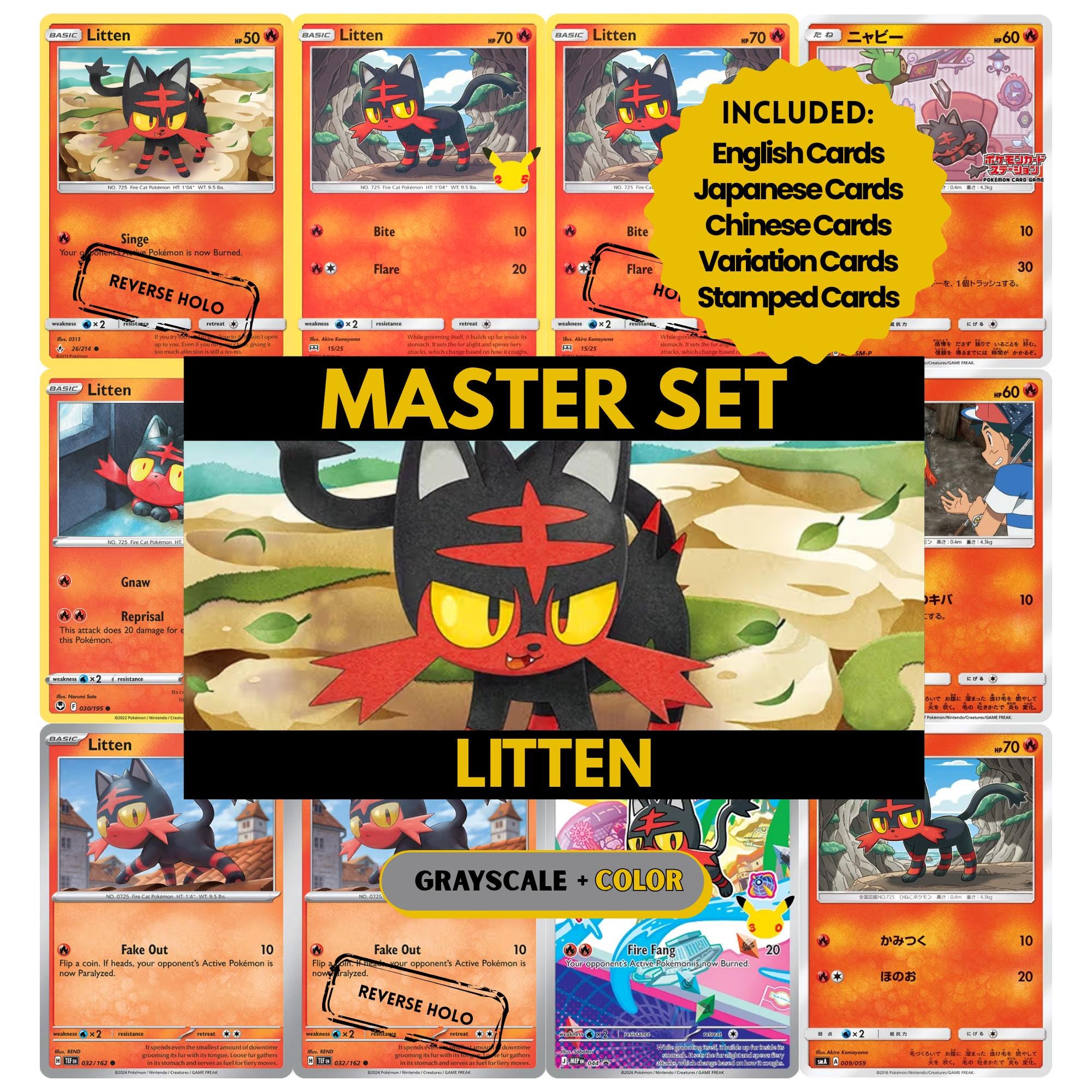 litten pokemon card Pokemon SV05: Temporal Forces Litten - 167/162
