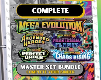 Mega Evolution Master Set Platzhalter Paket: Rising Chaos, Perfekte Ordnung, Aufgestiegene Helden, Phantasmale Flammen (Digitaler Download)