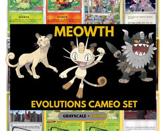 Mauve Evolutions Cameo Sammelkarten, Platzhalter für Perser und Perrserker, Download + druckbares PDF