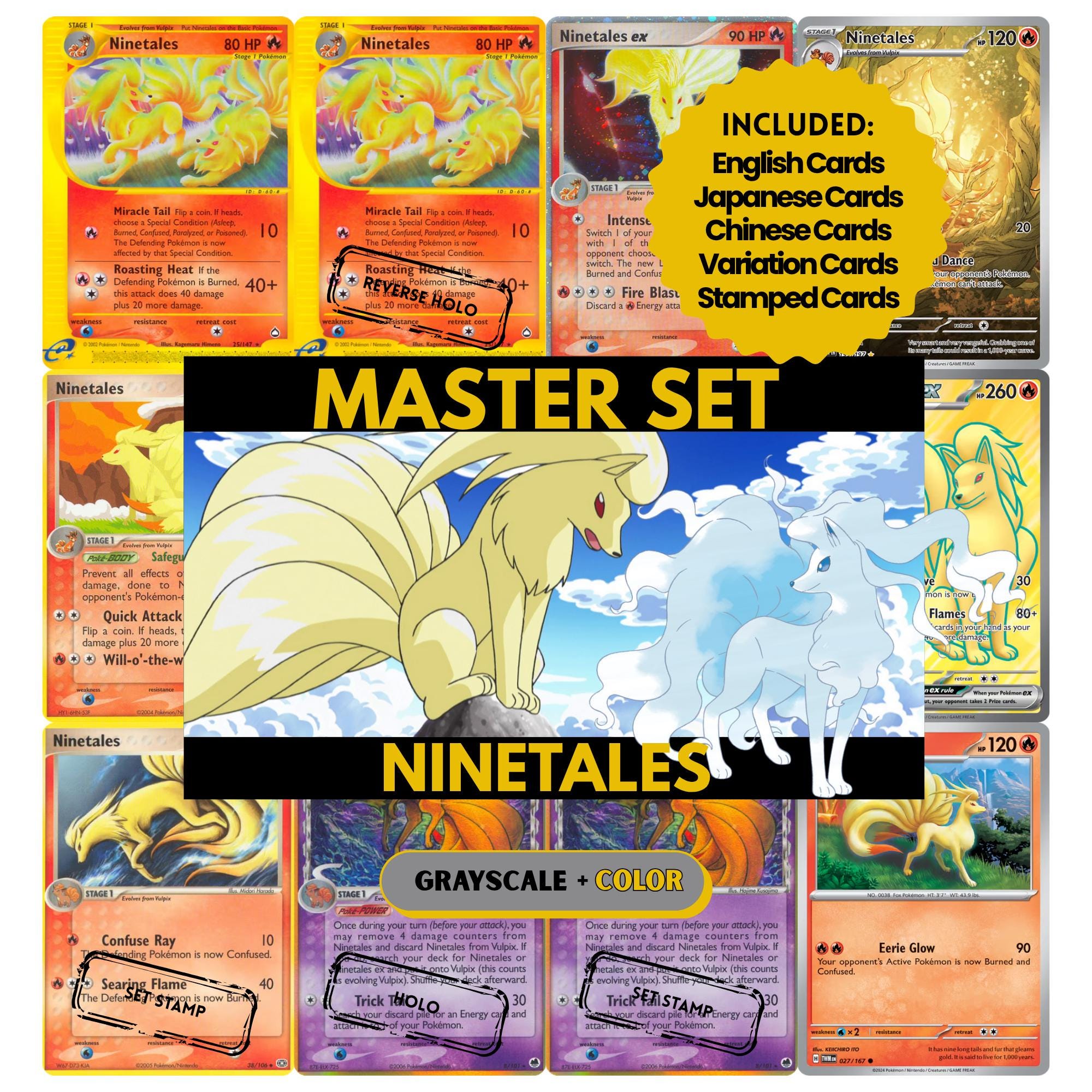 Ninetails Card - Etsy Australia