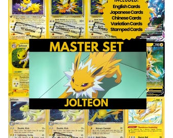 Jolteon Master Set Binder Pages, Pokemon Placeholder Cards, Printable PDF &  Digital Download - Etsy Australia