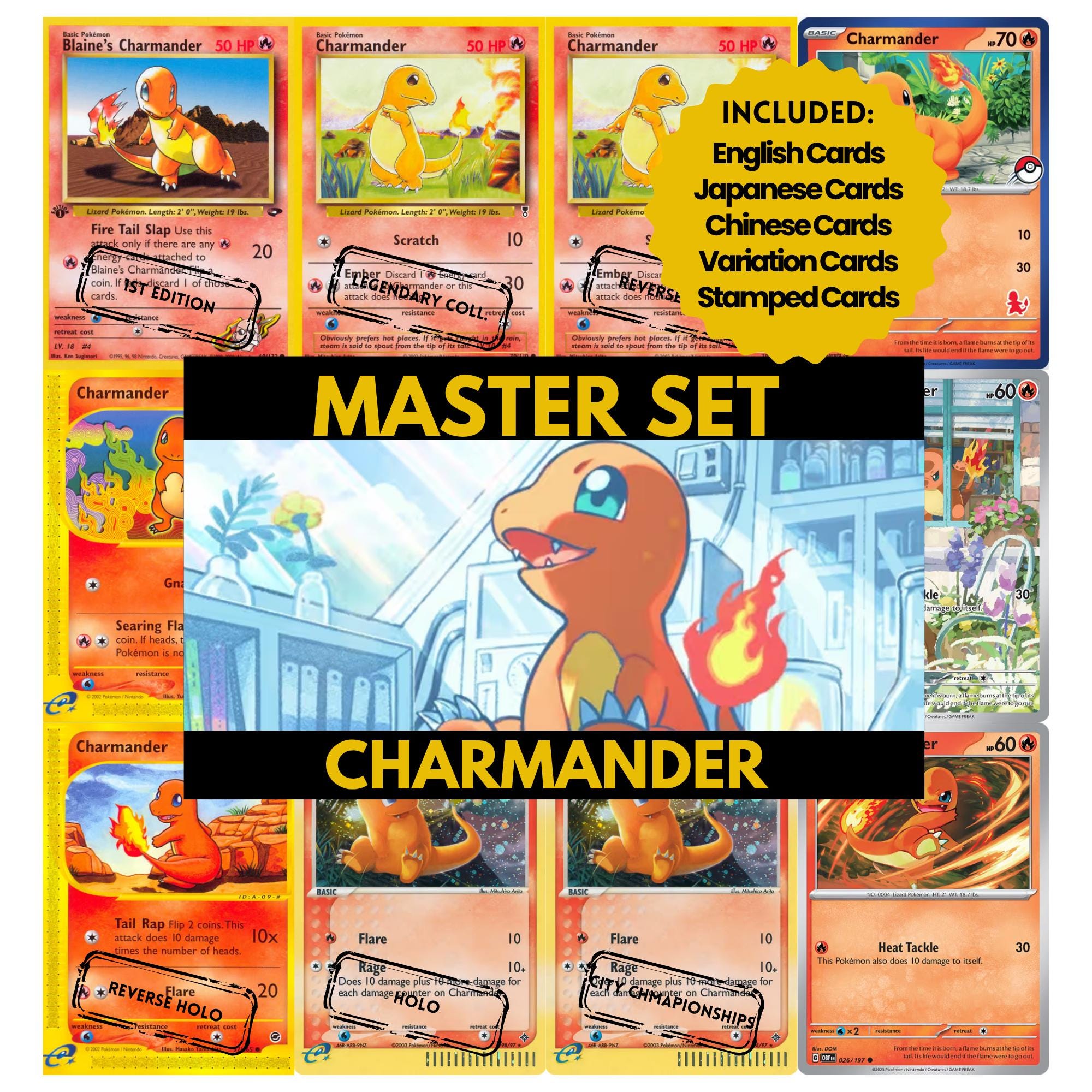 Charmander Card Binder - Etsy