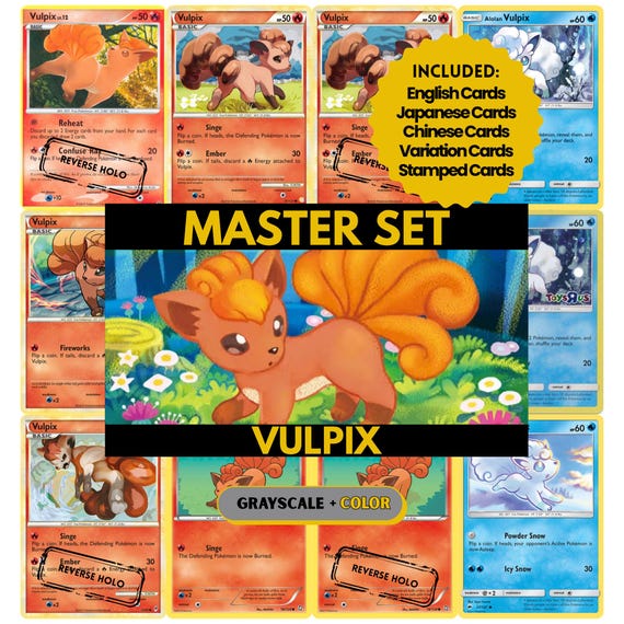 vulpix card binder Looking for a binder that matches my collection of Vulpix/Ninetales : r/PokemonTCG