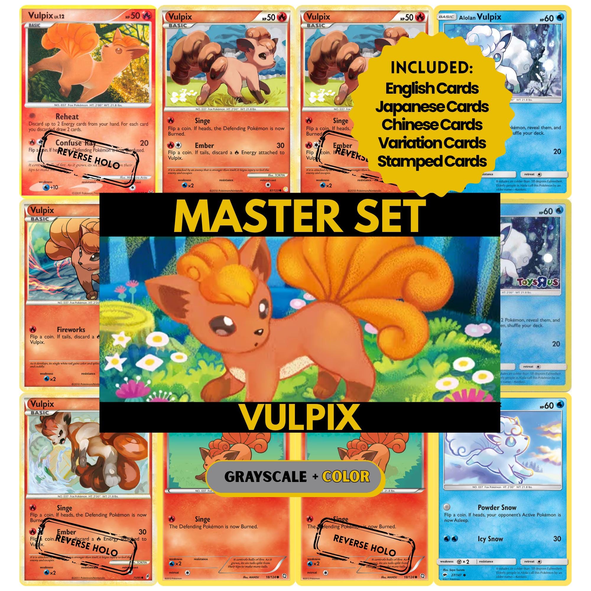 Custom Vulpix Cards - Etsy