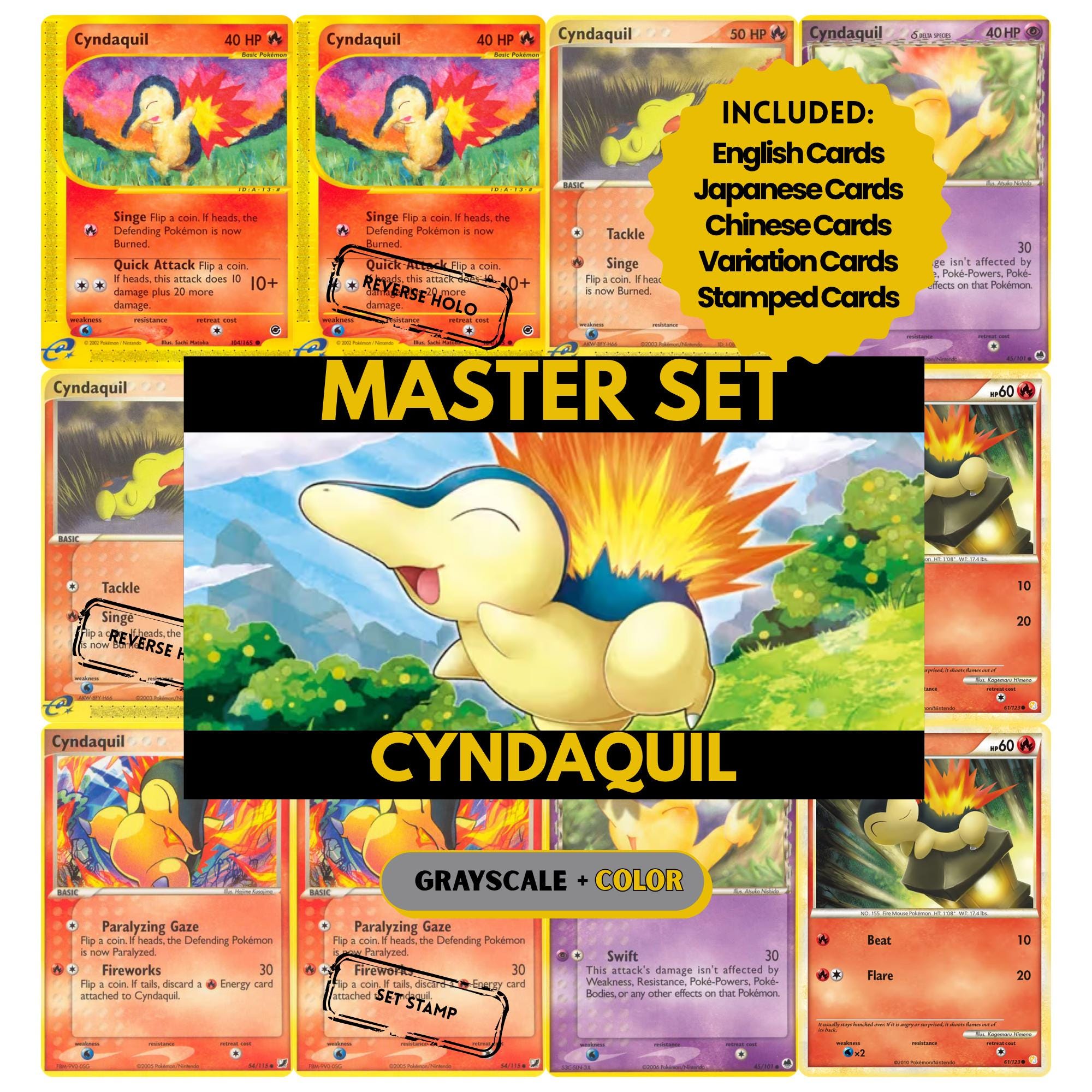 Card Binder Cyndaquil - Etsy