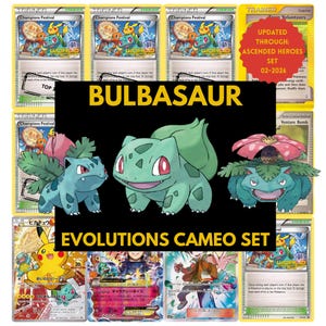 Bulbasaur Evolution Card Binder - Etsy