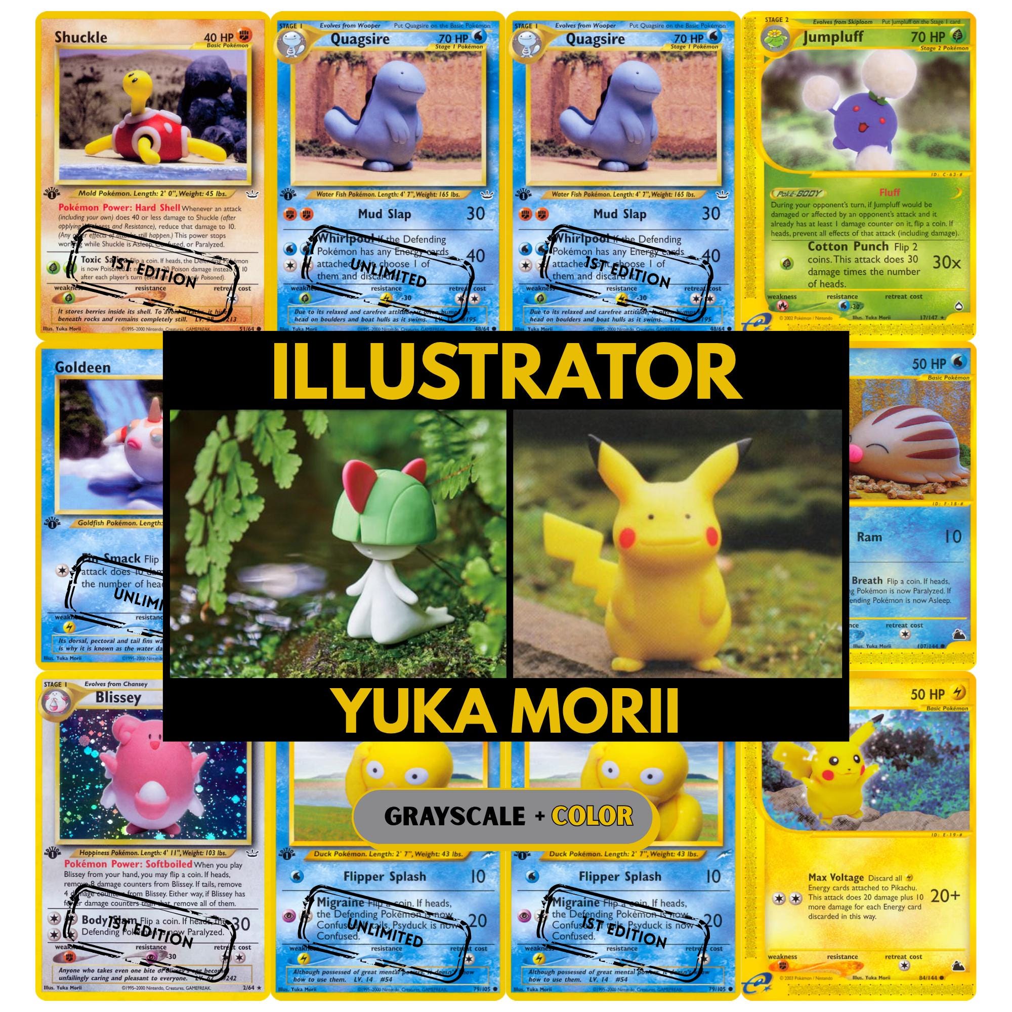 Yuka Morii Illustrator Set Binder Pages, Pokemon Placeholder Cards,  Printable PDF & Digital Download - Etsy