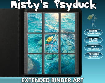 Psyduck 193 Binder Art Pokémon Binder (digitaler Download + druckbare Datei)