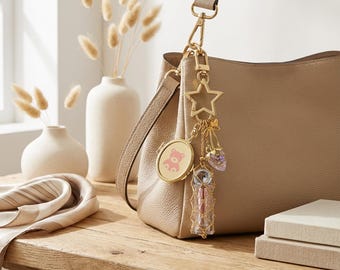 Custom Photos Mirror Y2K Lipstick Mesh Bag Strawberry Keychain Personalized Gift for her Valentine's Day gift, Keepsake gift