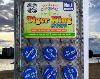 Tiger King Ayurvedic Cream for Men - 6 pack