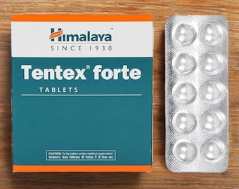 Himalaya Wellness Tentex Forte Tablet, Power of Ashvagandha and Shilajeet, Strip of 10 Tablets, Free Shipping for Worldwide