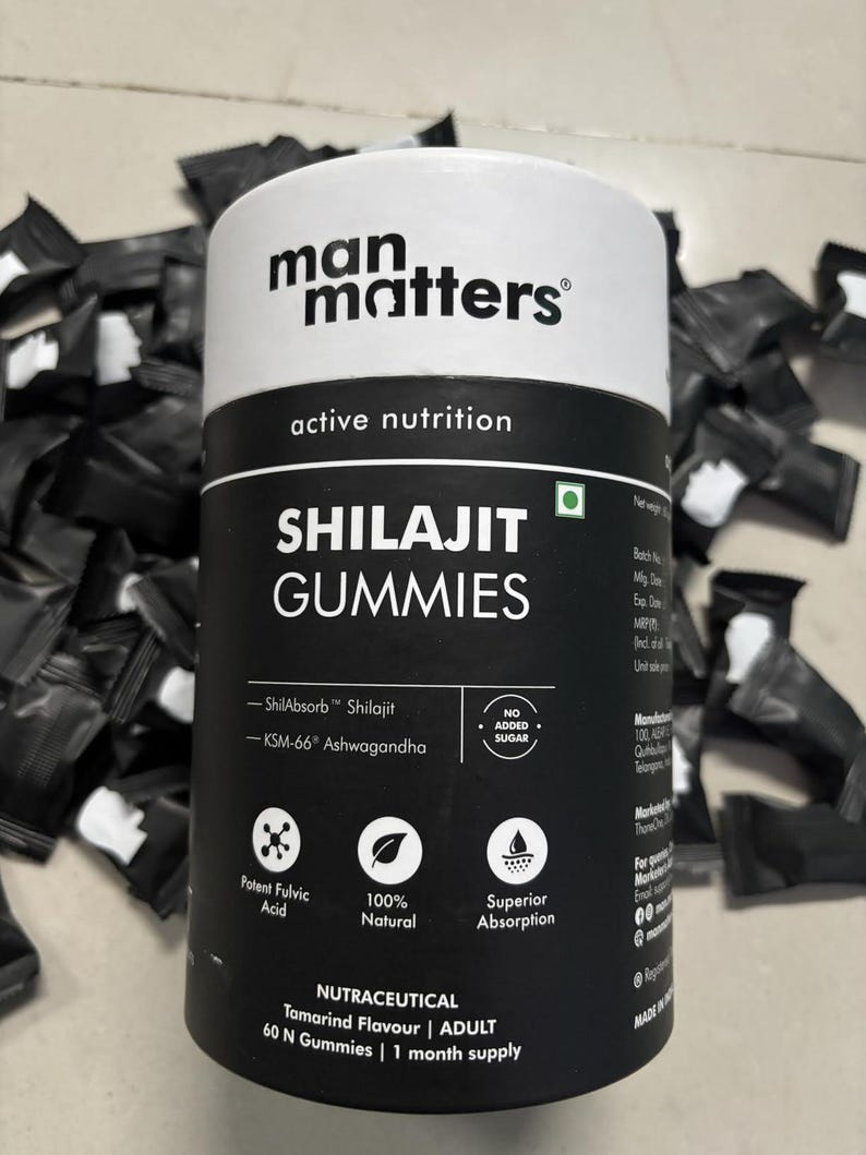 100% Ayurvedic Himalayan Shilajit 30 Gummies with KSM 66 Ashwagandha image 2
