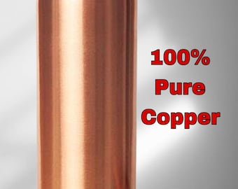Hammered Copper Water Bottle, Ayurvedic Drinkware (34oz)