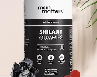 100 % ayurvedisk Himalaya Shilajit 30 gummigummi med KSM 66 Ashwagandha
