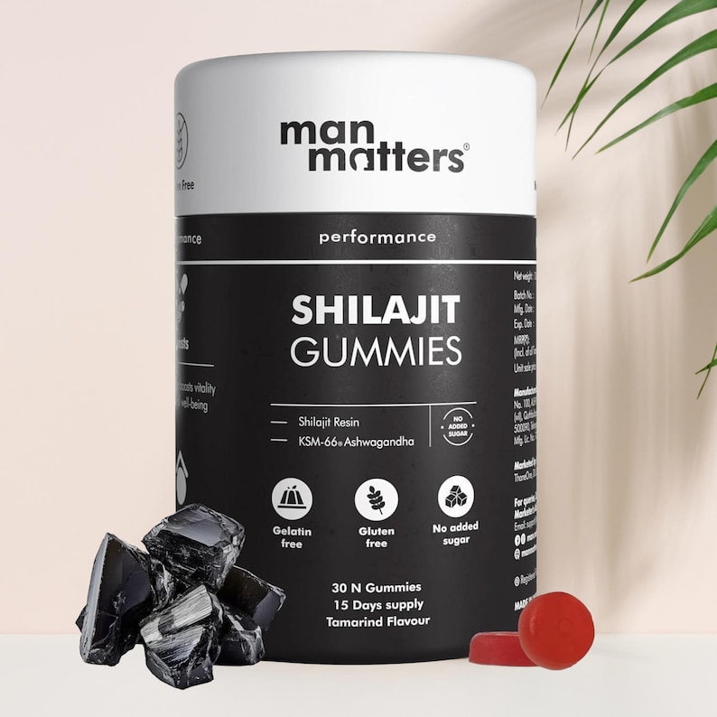 100% Ayurvedic Himalayan Shilajit 30 Gummies with KSM 66 Ashwagandha image 1