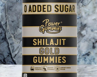 Shilajit Gold Gummies: Sabor Masala, Força e Resistência - 30 unidades