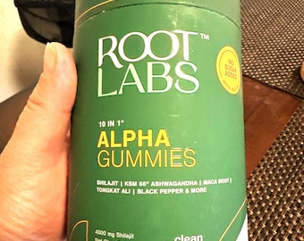 Himalayan Shilajit Alpha Gummies: 4000mg, KSM-66 Ashwagandha, Vegan, Lab Tested 60 Gummies