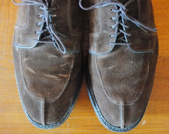 10 D Allen Edmonds Mens Brown Suede Walking Shoes sz 10 D