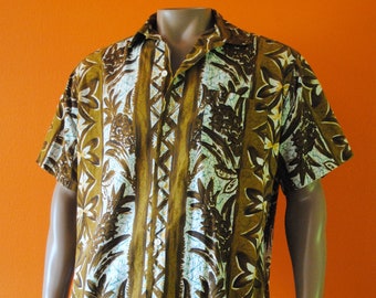 Mens Cotton Aloha Shirt sz M-L