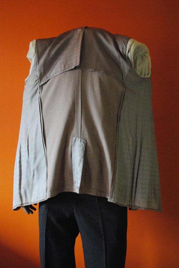 Mens Taupe Atomic Fleck Jacket, sz 40L - image 8