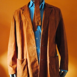 Mens Mid-Century Project Suede Jacket sz 40