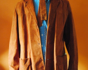 Mens Mid-Century Project Suede Jacket sz 40