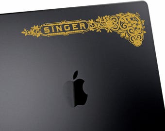 Sticker sticker vintage Singer naaimachine