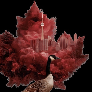 Stylish Canada Goose Tee, Unisex Heavy Cotton T-Shirt, Casual Wear, Canada Day, Nature Lover Gift, Unique Graphic Shirt