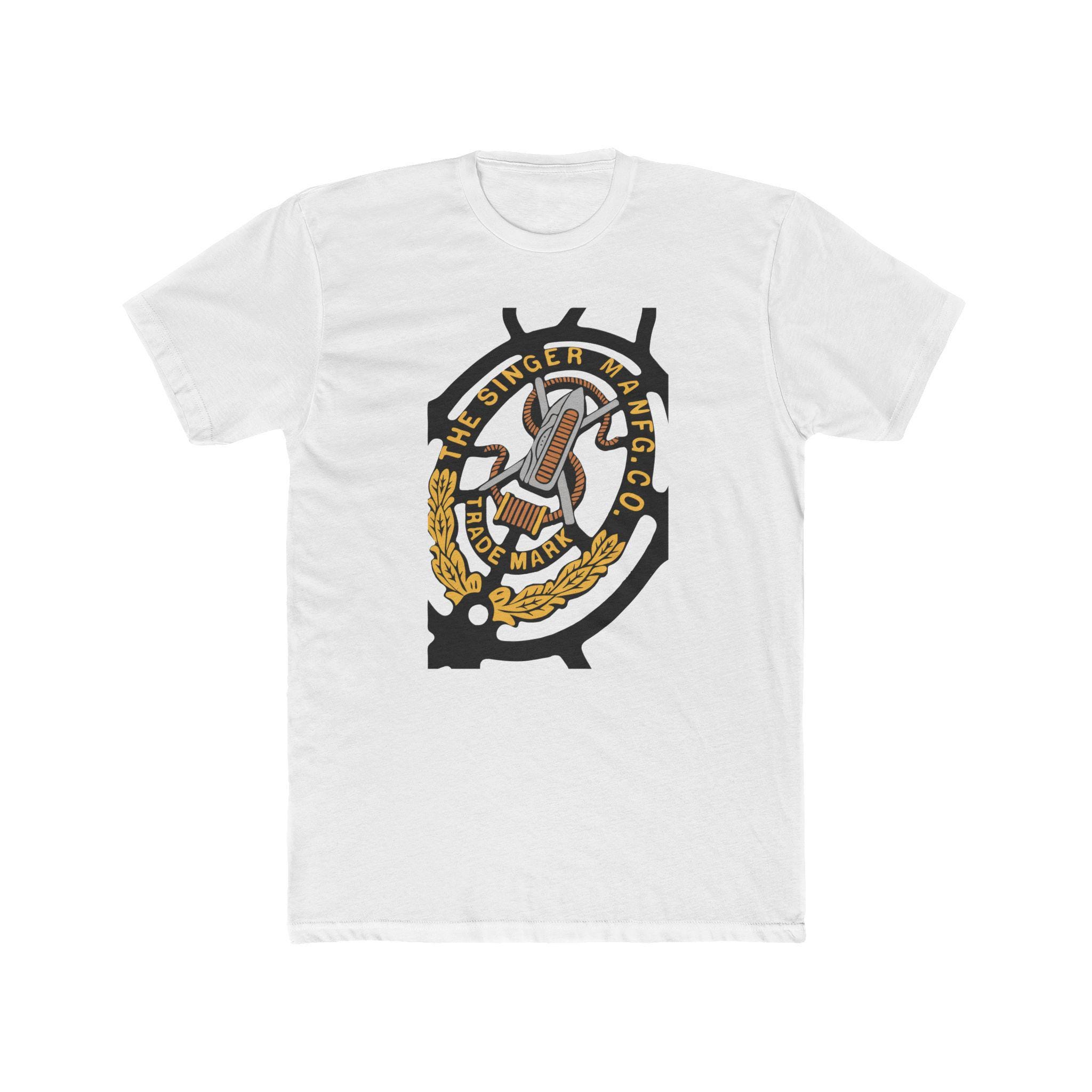 Vintage Singer Sewing Machine Logo T-shirt - Etsy