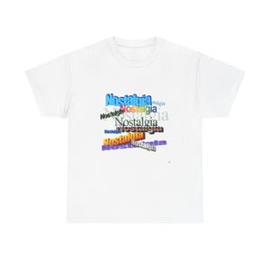 Nostalgia Unisex Heavy Cotton Tee, Retro Graphic Shirt, Vintage Inspired T-Shirt, Casual Wear, Gift for Nostalgia Lovers