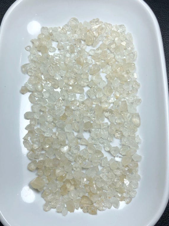 Leuco White Garnet Crystals: Rare Grossular Garnet, 50 Grams