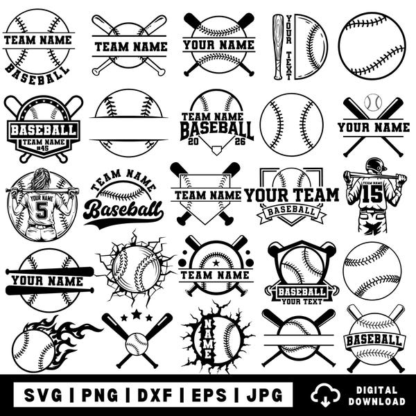 Baseball.svg - Etsy