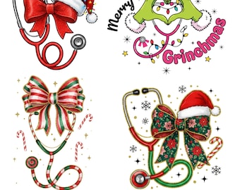 Nurse Christmas Coquette Png,Nurse Stethoscope Bow PNG,Merry Christmas Nurse Png,Nurse Life Christmas Png,Coquette Nurse Png,Nurse christmas
