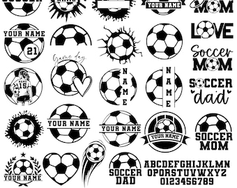 Soccer Svg Bundle, Soccer Ball svg, Soccer Ball Monogram Svg, Soccer Designs,Soccer Team,Soccer Split name,Soccer Silhouette,Soccer Cut File