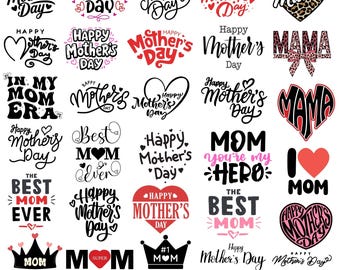 30 Mothers Day SVG,Mama svg,Happy Mother's Day svg,Mom life svg,mom quotes svg,Mom svg,Cute mom svg,Floral mama svg,Mom of boys girls,Cricut