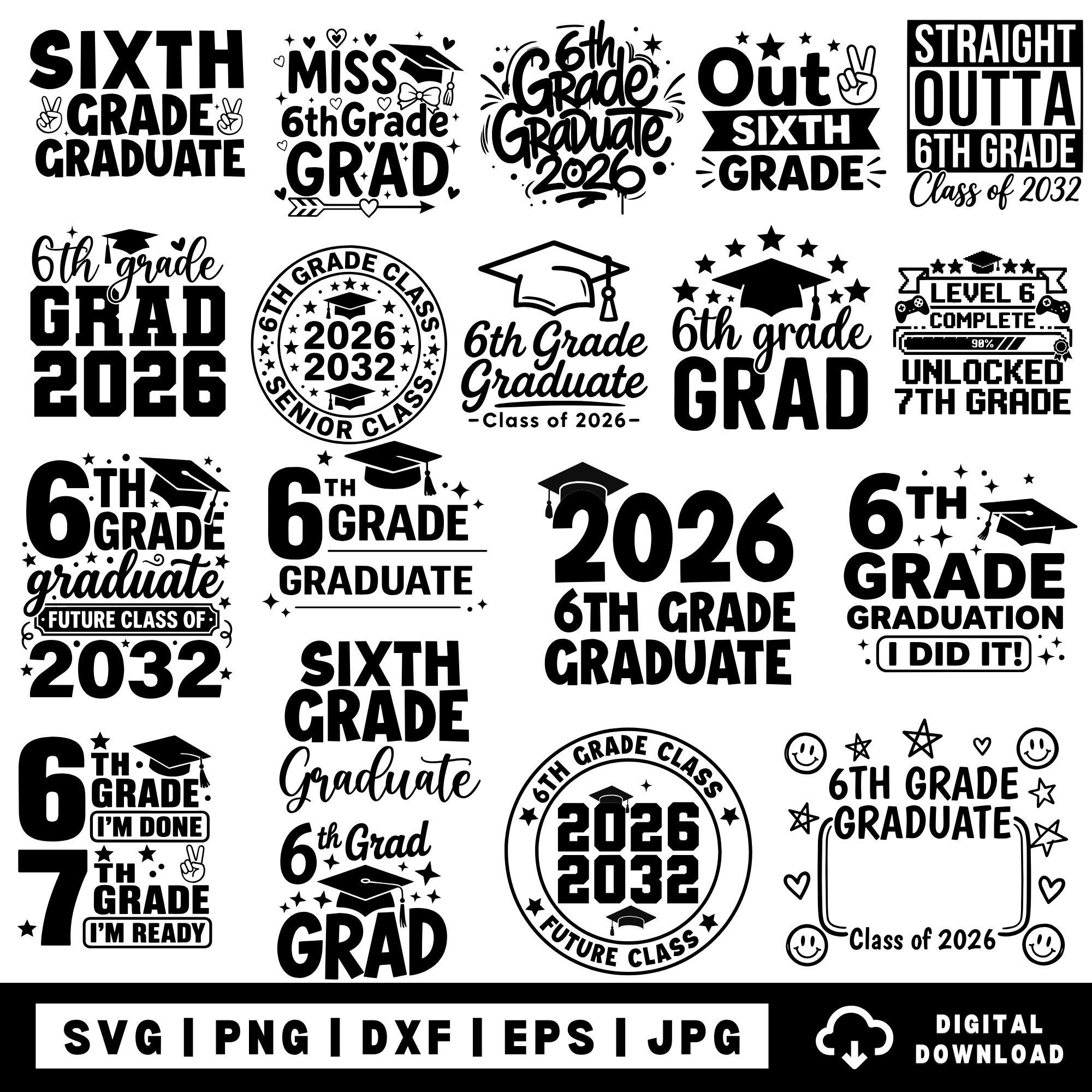 Sixth Grade Graduation Cards - Etsy Sixth Grade Graduation Cards - Etsy
