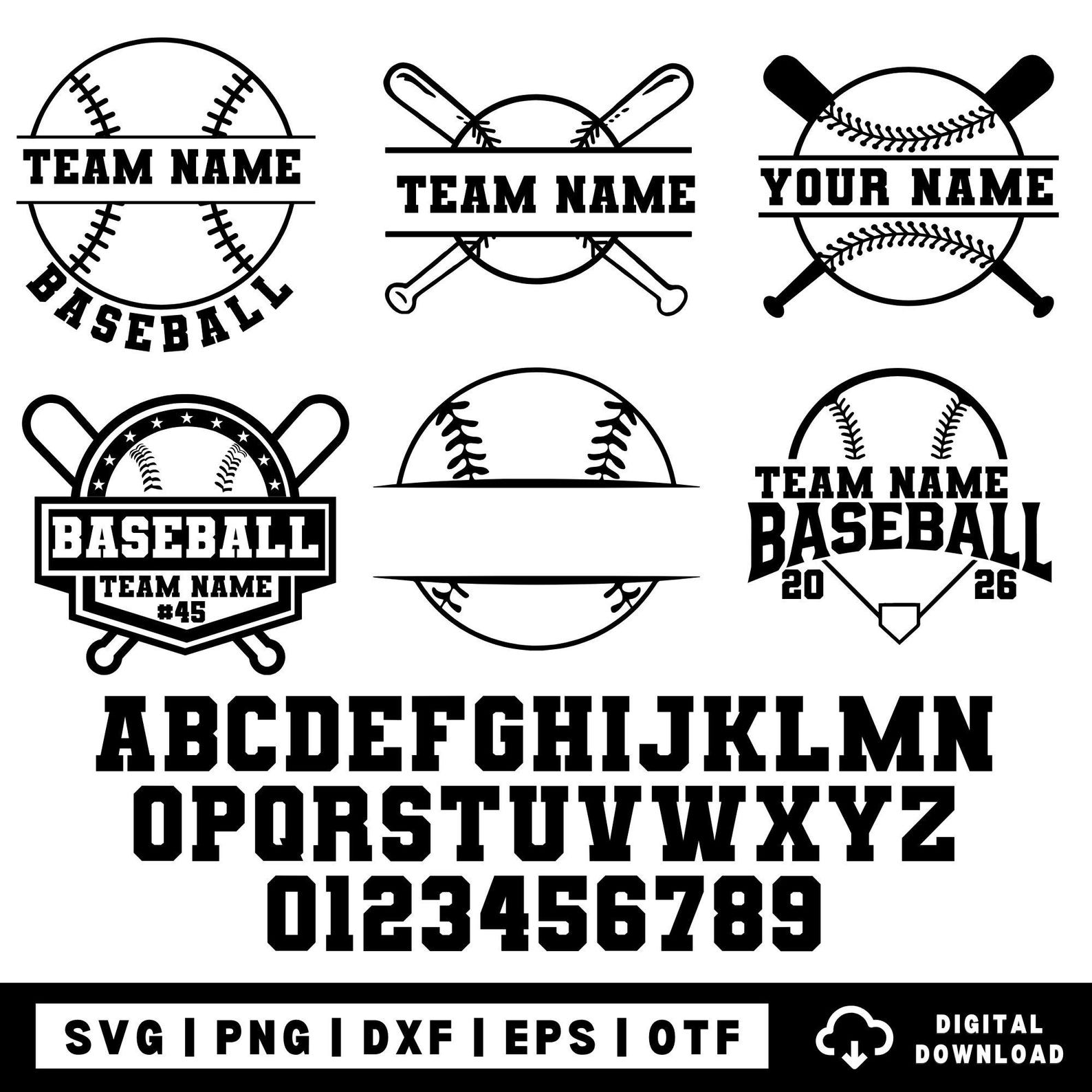 Baseball Svg,custom Baseball Svg,baseball Team Svg,baseball Font Svg ...