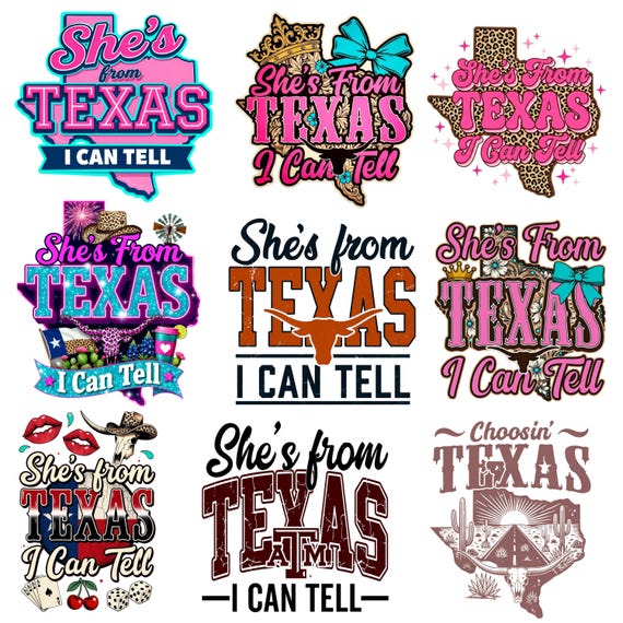 She’s From Texas PNG Bundle, Texas Independence Day, Choosing Texas PNG, Texas State Png, Western Cowgirl Design,Texas Girl,Digital Download