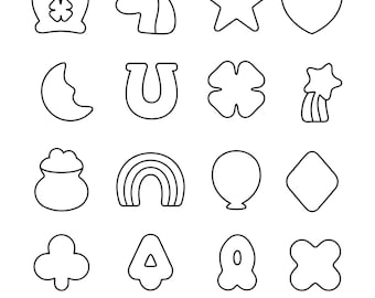 Lucky Charms SVG Png Bundle, Lucky Charms Clipart, St. Patrick's Day Png Svg PDF, St Patricks Lucky Charms SVG, Lucky charm Digital Download