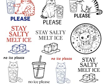 No Ice Please Cat Svg Png, Sarcastic Cat Meme Svg, Stay Salty Melt ICE, Abolish ICE, Social Justice Png, Feminist Png, Anti ICE Activism Svg