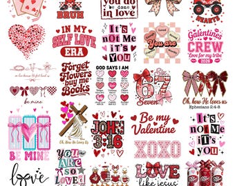 30 Mega Valentine's day png bundle, Valentine Shirts svg, six seven png, Valentine Gift, Valentine png, Coquette Valentine Png, Love bow png