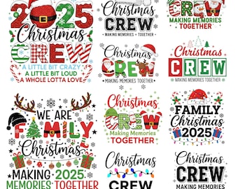 Christmas Crew Png, Family Christmas 2025 Png, Making Memories Together, christmas png, Funny Matching Holiday Shirt png, family pajamas png