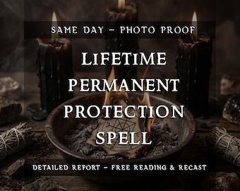 Lifetime Permanent Protection Spell | Powerful Spiritual Shield Ritual | Remove Negativity & Evil Eye | Energy Cleansing Sealing