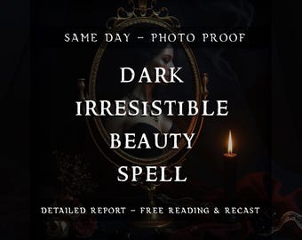 Incantesimo di bellezza oscura irresistibile / Rituale dell'aura di attrazione per fascino, sicurezza, seduzione e presenza magnetica / Prova fotografica in giornata