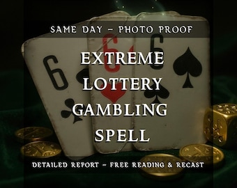 Extreme Lottery & Gambling Luck Spell | Wealth Attraction Ritual for Chance Boost, Fortune Flow, Opportunity Shift | Photo Proof