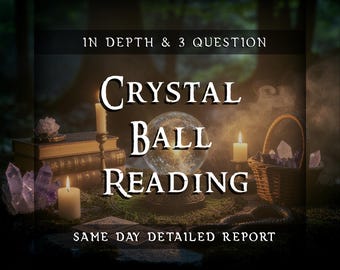 Lettura psichica con sfera di cristallo / Previsione del futuro e intuizione spirituale / Lettura della visione dell'energia divina / Guida chiaroveggente