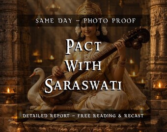Pact With Saraswati | Intelligence Wisdom Spell | Boost Focus Memory Learning | Creativity Flow Energy | Communication Clarity | Photo Proof