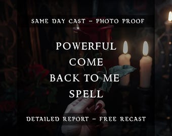 Powerful Come Back to Me Spell | Reconciliation Return Love Ritual | Bring Back Lost Lover | Make Him Her Crazy For You